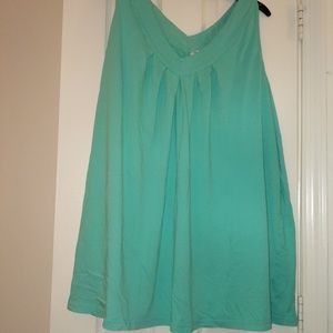Maxi Tunic Tank by Roamans 3XL - Seafoam Green